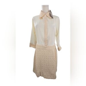 NWT SPIEGEL Cream Lace Dress Size 8